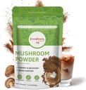 GREENPEOPLE Mushroom Powder Mushroom Supplement - 10-σε-1 Mushrooms Lions Mane Powder with Reishi/Cordyceps/Chaga/Turkey Tail/Matake/Complex for Cognitive Function & Immune Support 78 Services