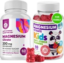 Παιδιά Μαγνήσιο 60 Count and Magnesium 60 Count Gummies Sugar-Free - Calm Magnesium Gummies συμπλήρωμα για τα παιδιά, χωρίς ζάχαρη Μαγνήσιο Ήρεμες μάσημα για τα παιδιά και τους ενήλικες