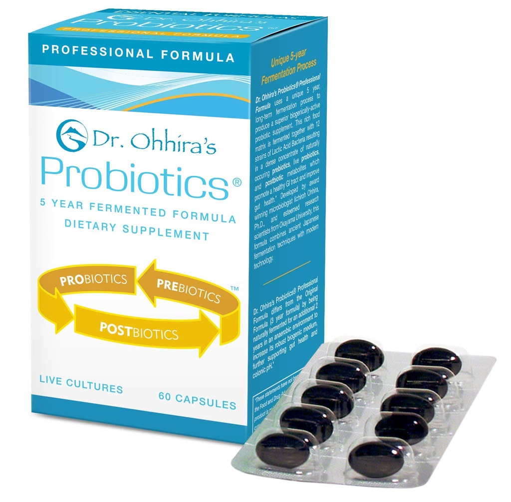 Probiotics Probiotics Professional Formula Dr. Ohira με 5 χρόνια ζύμωσης Πρεβιοτικά, Ζωντανά Ενεργά Προβιοτικά και Το μόνο προϊόν με μεταβιοτικά Μεταβολίτες, 60 κάψουλες