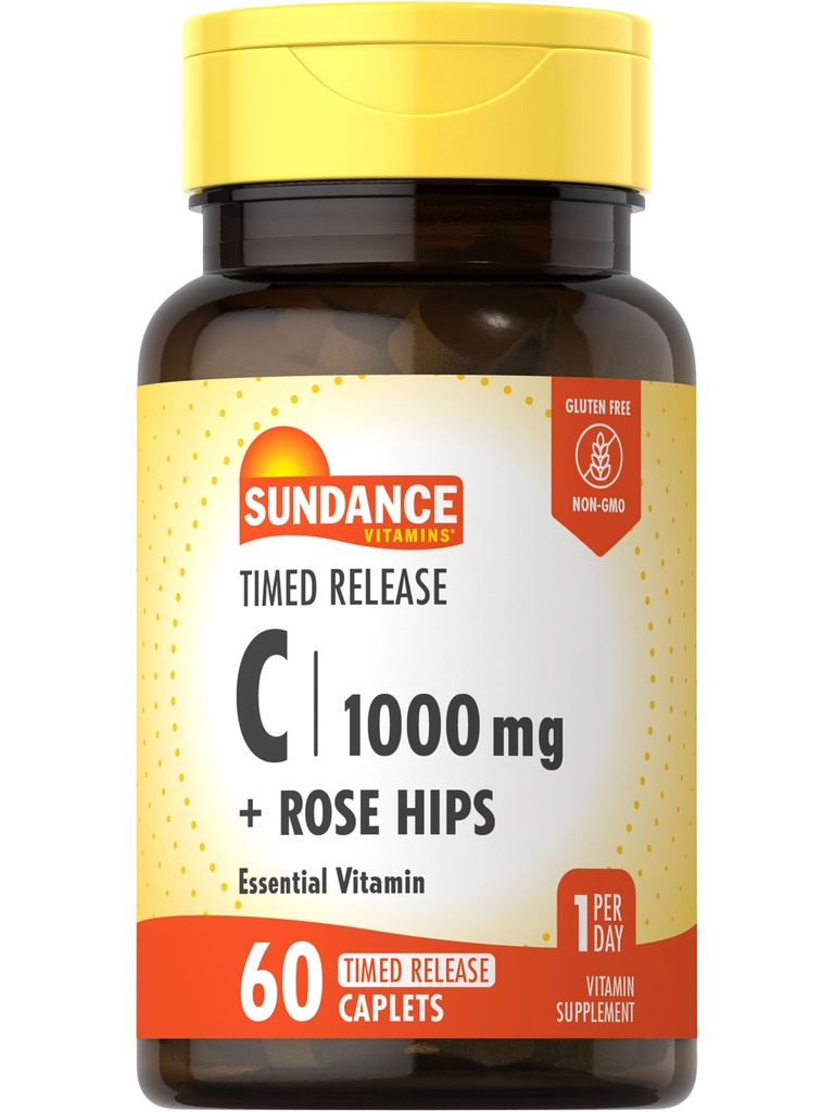 Sundance Βιταμίνη C 1000mg με Rose Hips 