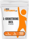 BulkSupplements.com L-Ornithine HCl Powder - Ornithine Supplement, Amino Acids Supplement - Gluten Free, 1g per Serving, 1kg (2.2 lbs) (Pack of 1)