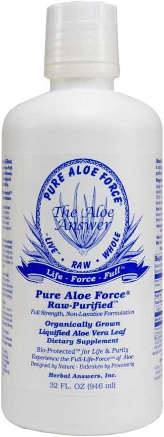 HERBAL ANSWERS Aloe Force - Pure Aloe Vera Dietary Supplement, 32oz