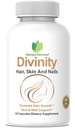 Divinity Hair, Skin and Nails 60 Capsules 5000 mcg Biotin P-amino Benzoic Acid, Horsetail extract, Fo-Ti, Bamboo extract, Stinging Nettle, Chinese Peony, Spirulina, Saw palmetto