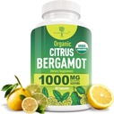 Organic Citrus Bergamot Supplement - Μόνο USDA, Cardiologist Formulated with 200+ Scientific Studies -1000mg - Patented Extract, Heart, Cholesterol, & Lipid - Ιταλικά Argamot High Polyphenols 60caps