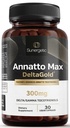 Συμπλήρωμα τοκοτριενόλης Sunergetic Premium Annatto – με DeltaGold – Τοκοτριενόλες Βιταμίνη Ε 300 mg – Υποστηρίζει το ήπαρ, το ανοσοποιητικό και την καρδιά - Delta + Gamma Tocotrienols (30 Υγρά Καψάκια)