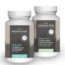 Επινεφρίδια & Ultra High Multivitamin Combo Pack - Βιταμίνη, Multi-Mineral, & Adaptogen Support - Β Βιταμίνες, Προβιοτικά, & Απαραίτητα θρεπτικά συστατικά - 90 & 180 Χορτοφαγικά Ca