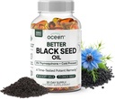 Organics Ocean Better Black Seed Oil Cold Pressed - Αμιγές Λάδι Nigella Sativa για Ανοσολογική Υποστήριξη - 5% Thymoquinone - Υποστηρίξτε τη μνήμη, τη ζωτικότητα, και την Κυτταρική Υγεία