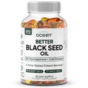 Organics Ocean Better Black Seed Oil Cold Pressed - Αμιγές Λάδι Nigella Sativa για Ανοσολογική Υποστήριξη - 5% Thymoquinone - Υποστηρίξτε τη μνήμη, τη ζωτικότητα, και την Κυτταρική Υγεία
