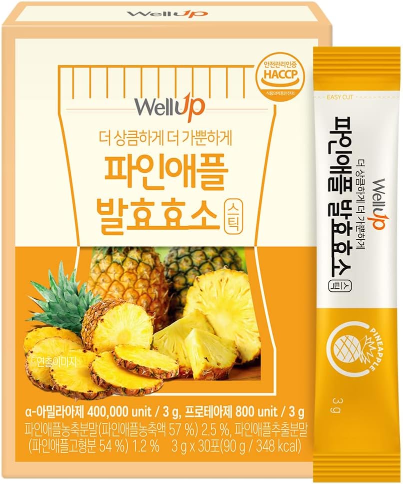 RAWEL Well Up Ζύμωση Digestive Ένζυμα (3g x 30ea) / (Cruch Choco/Pineapple) (3g 30sticks, Ανανάς)