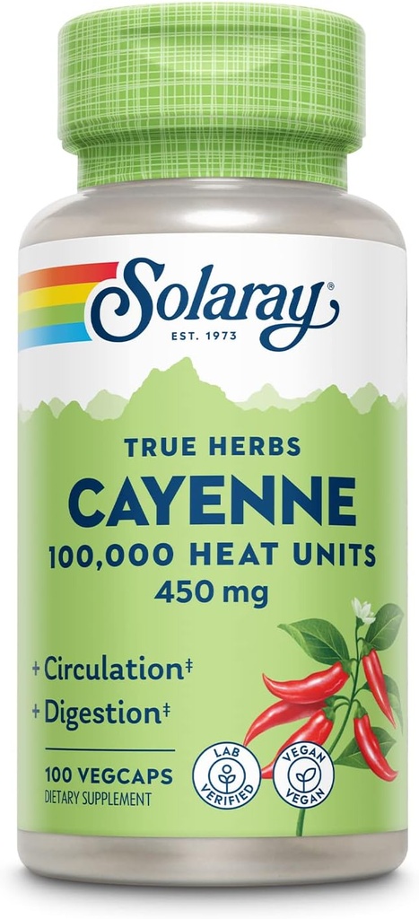 SOLARAY Cayenne Pepper 450 mg 