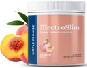 Απλή Υπόσχεση ElectroSlim - Χωρίς ζάχαρη Keto Ηλεκτρολυτές σκόνης - Χωρίς Σούγκαρ Φόρμουλα για την καθημερινή ενεργειακή υποστήριξη και ενυδάτωση, Χαμηλό Νάτριο Βιολογικό Ηλεκτρόλυτα σκόνη, 30 Σερβιέτες, Ροδάκινο Γεύση