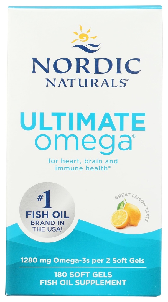 Σκανδιναβικά φυσικά Ultimate Omega 1280 Mg, 180 Ct