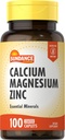 Sundance Calcium Magnesium Zinc | 100 Caplets | Essential Mineral Supplement | Vegetarian, Non-GMO, and Gluten Free Formula