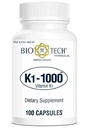 K1-1000 (βιταμίνη K1) 100 κάψουλες - 3 συσκευασίες - Bio- Tech Pharmacal