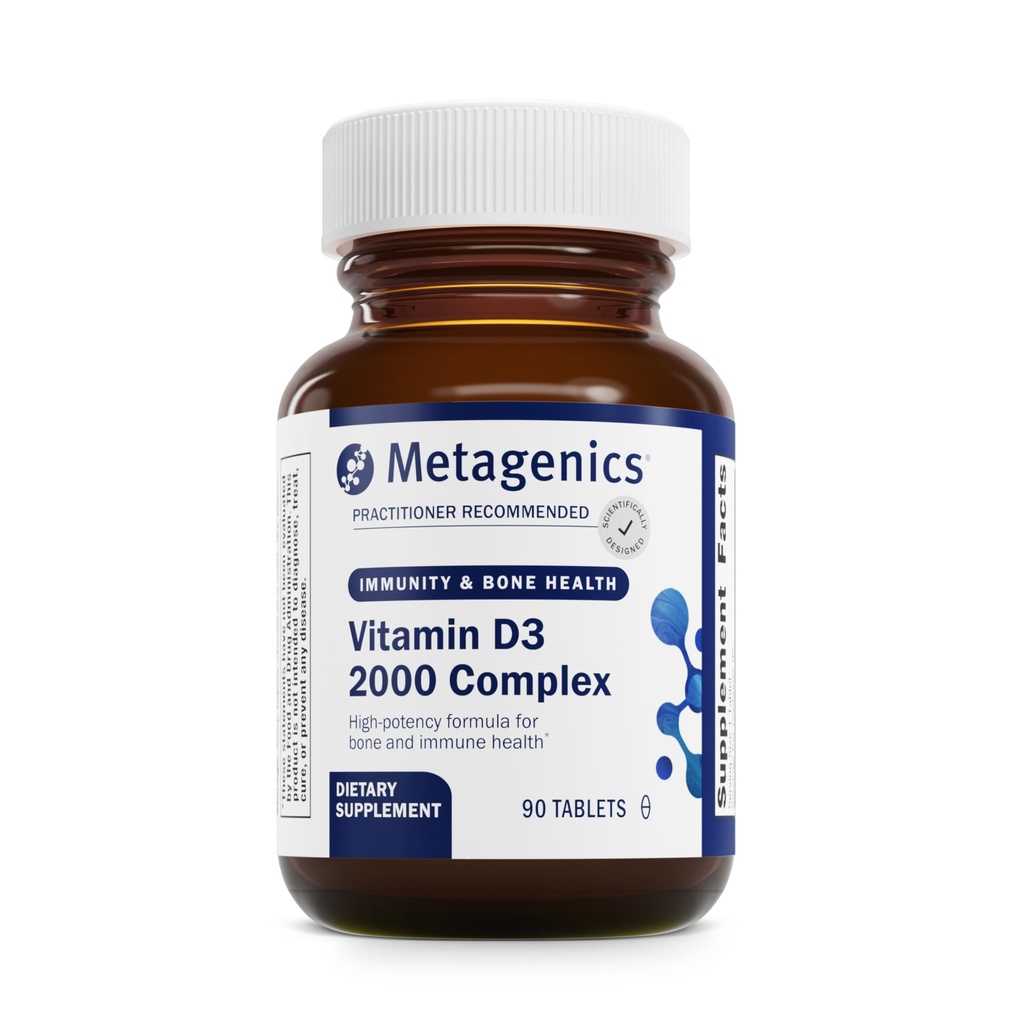 Μεταγονική D3 2000 IU Complex Vitamin D3 Supplement - Υποστηρίζει την υγεία των οστών, ανοσοποιητική & υγιής φλεγμονή Ανταπόκριση * - με Ισοφλαβόνες για Απορρόφηση - Χωρίς γλουτένη - 3 Μήνες Προσφορά - 90 Μέτρα