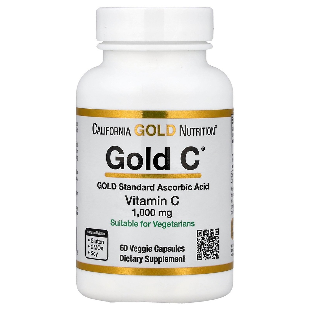Gold Nutrition της Καλιφόρνιας Gold CTM, USP Grade Vitamin C, 1.000 mg, 60 κάψουλες Veggie