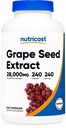 Nutricost Grape Seed Extract 240 Capsules for 240 Servings Per Bottle - GMO Free and Gluten Free, Vegetarian Friendly