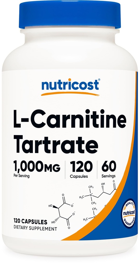 Θρεπτικό Ν-καρνιτίνης 1000mg, 120 κάψουλες - 500mg ανά καψάκιο (60 μερίδες)