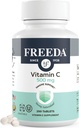 FREEDA Vegan Βιταμίνη C 500mg – Kosher Ανοσοποιητική Υποστήριξη & Αντιοξειδωτικό – Βοηθά στη διατήρηση του υγιούς δέρματος & μαλλιών, υποστηρίζει την απορρόφηση σιδήρου – Χωρίς γλουτένη, χωρίς λακτόζη, χωρίς τεχνητή γεύση ή χρώμα – 250 δισκία