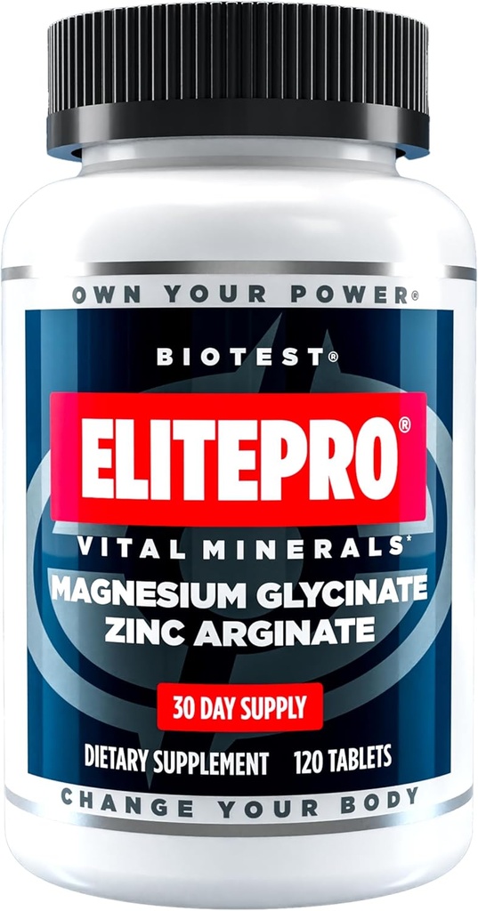 Biotest ElitePro Μαγνήσιο-Zinc 430mg x 30 Σερβιέτες - Albion Επαληθευμένο Χηλικά