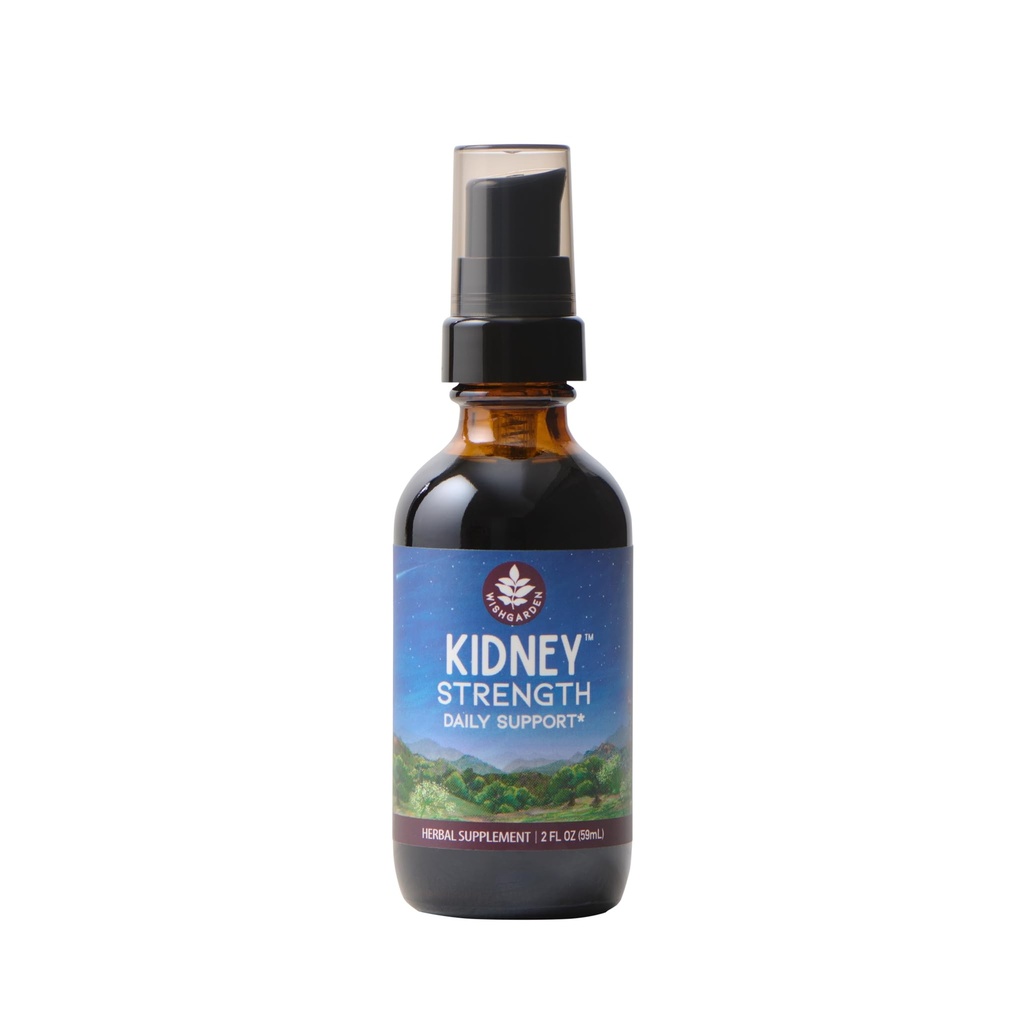 WishGarden Herbs Kidney Strength, Organic Kidney Cleanse & Bladder Support Supplement with Buchu Leaf & Corn Silk, Liquid Herbal Tincture for Detox & Urinary Tract Health, 2oz