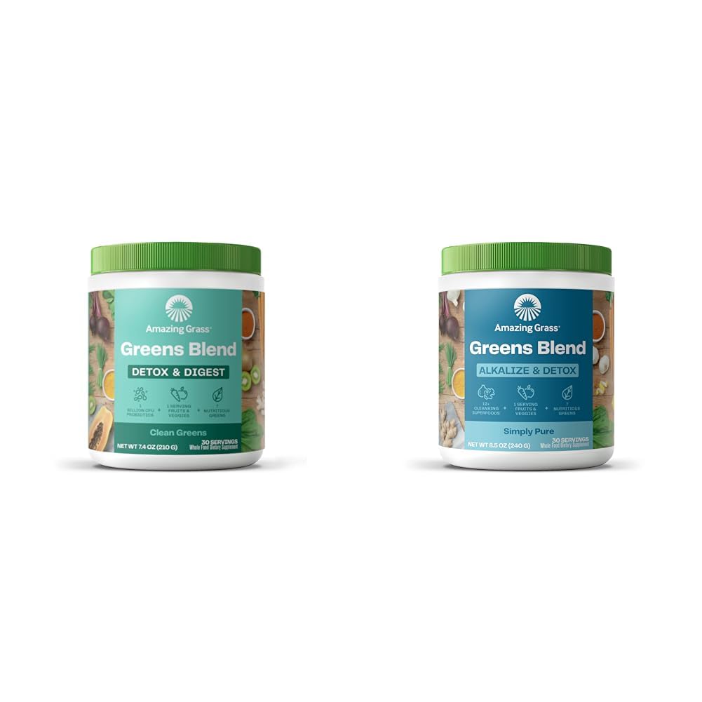 Amazing Grass Greens Blend Detox & Digest & Greens Blend Αλκαλίζ & Detox