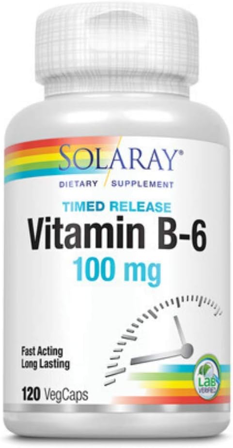 Συμπλήρωμα SOLARAY B-6 TSTR, 100mg 