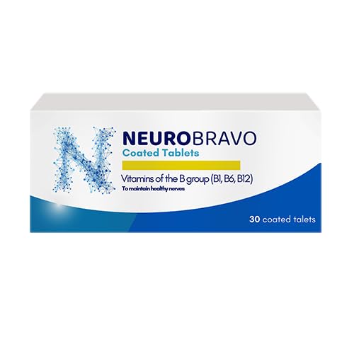 Neurobravo Βιταμίνη B1, B6, B12 Δισκία για Νεύρο Υγεία, Νευρικό Πόνος, Νόσος, Μυϊκός Αίσθημα, Μυϊκός Καταιγισμός, Διαταραχή Ευαισθησίας
