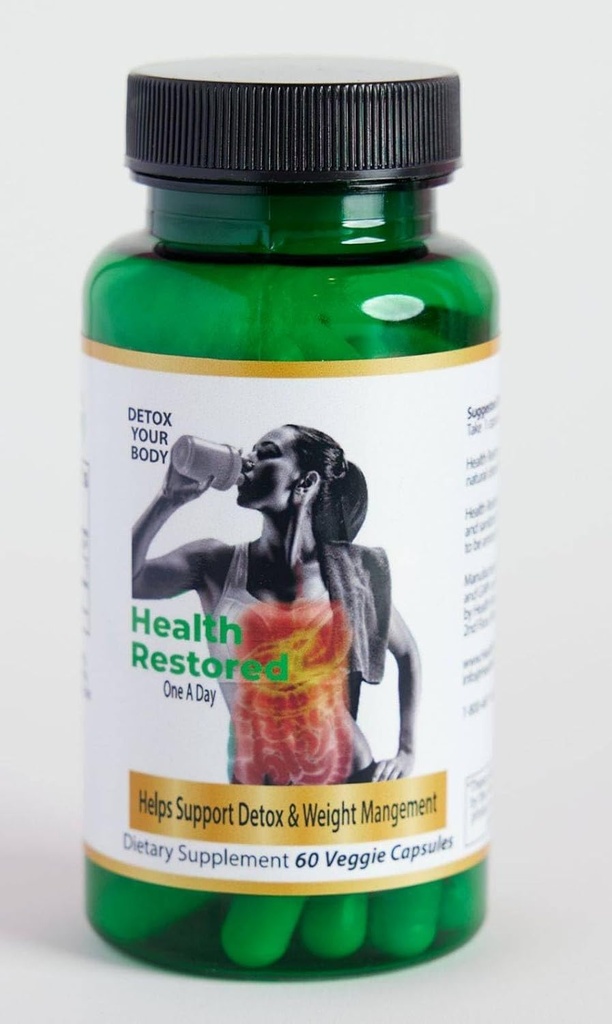 Υγεία Restored Comprehensive Detox & Wellness Υποστήριξη για άνδρες και γυναίκες - Premium 100% Clinoptilolite Zeolite Κάψουλες - συμπλήρωμα Robust Health Support with No Πρόσθετα