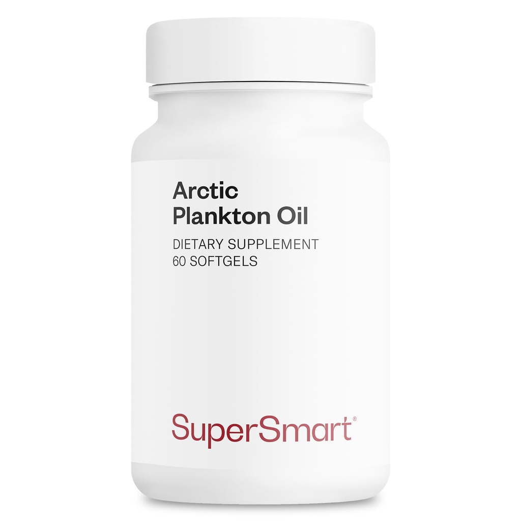 Supersmart - Arctic Plankton Oil 1000mg ανά ημέρα (Patented) - Μεγαλύτερη διατροφή από τα ψάρια και τα κριλ Oil συμπλήρωμα - με Ω-3 λιπαρά οξέα, EPA, DHA & SDA 