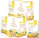 Ener-C Sugar Free Energy Lemon Ginger Multivitamin Drink Mix Vitamin C 1000mg & Electrolytes - Natural Immunity Support with Real Fruit Juice Powders - Non-GMO Vegan & Gluten Free - 60 Count