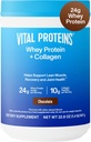 Vital Proteins Whey Protein Powder+ Collagen Peptides, 24g Protein Supporting Recovery & Joint Health, with Vitamin C, About 16 Servings - Σοκολάτα 22.8oz