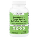 Vita cost Resveratrol + Σπόροι σταφυλιού & εκχύλισμα ερυθρού κρασιού -- 240 κάψουλες