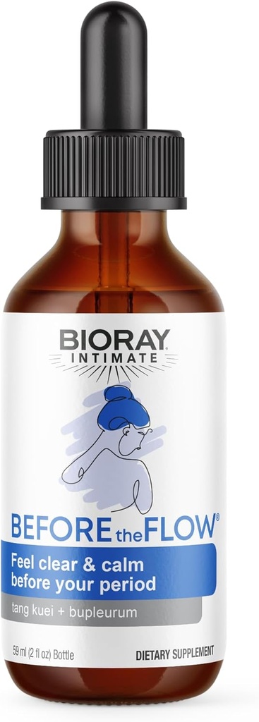 BIORAY Intimate Before The Flow - 2 fl oz - Διηθά τα φυσιολογικά συμπτώματα του PMS - Μη ΓΤΟ, Χωρίς γλουτένη