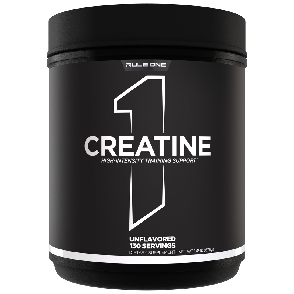 Κανόνας 1 Creatine Powder – Αμιγής Μικρονωμένη Creatine Monohydrate for High-Intensity Exercise and Lean Body Mass Support, Flavored and Unlavored (130 Services, Unflaved)