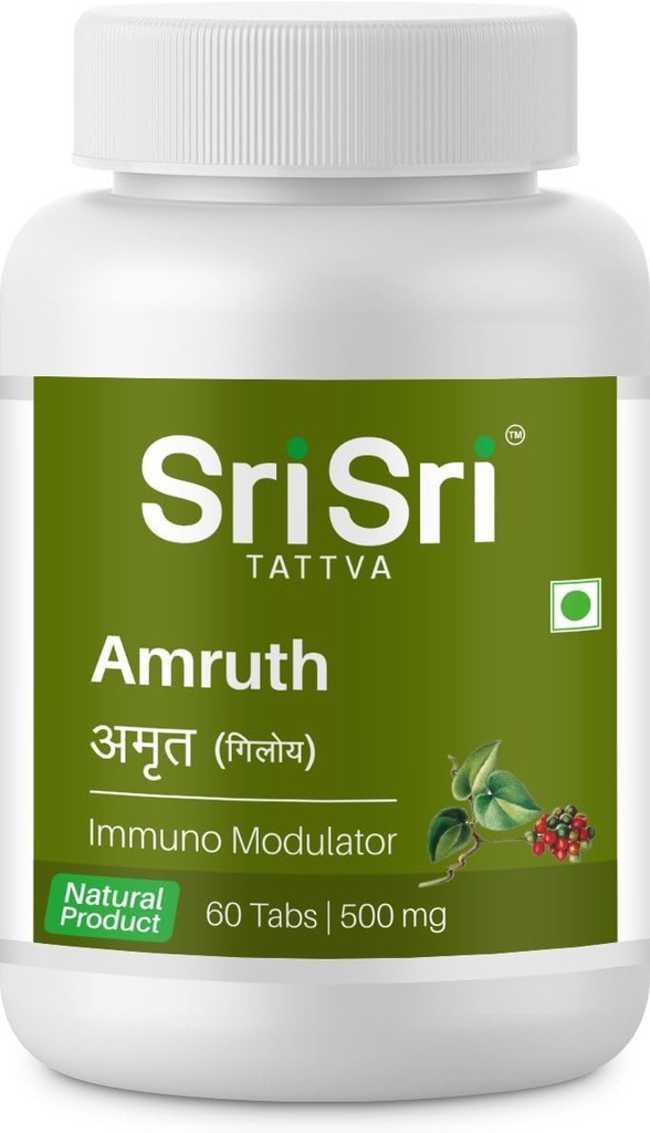 Σρι Σρι Προϊόντα Ayurveda Amruth Immuno Modulator Tablet 500Mg PACCOF 2