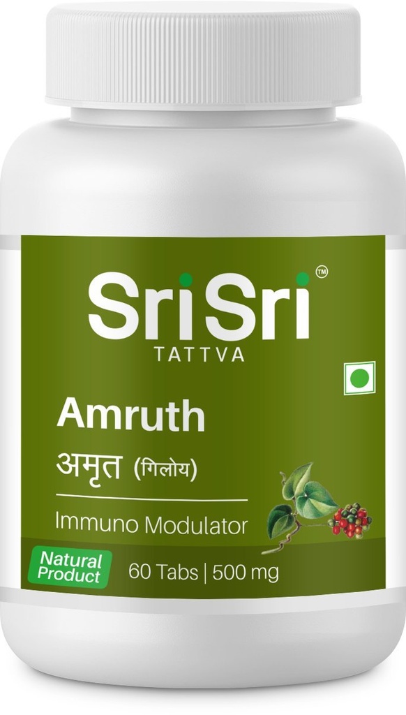 Σρι Σρι Προϊόντα Ayurveda Amruth Immuno Modulator Tablet 500Mg PACCOF 2