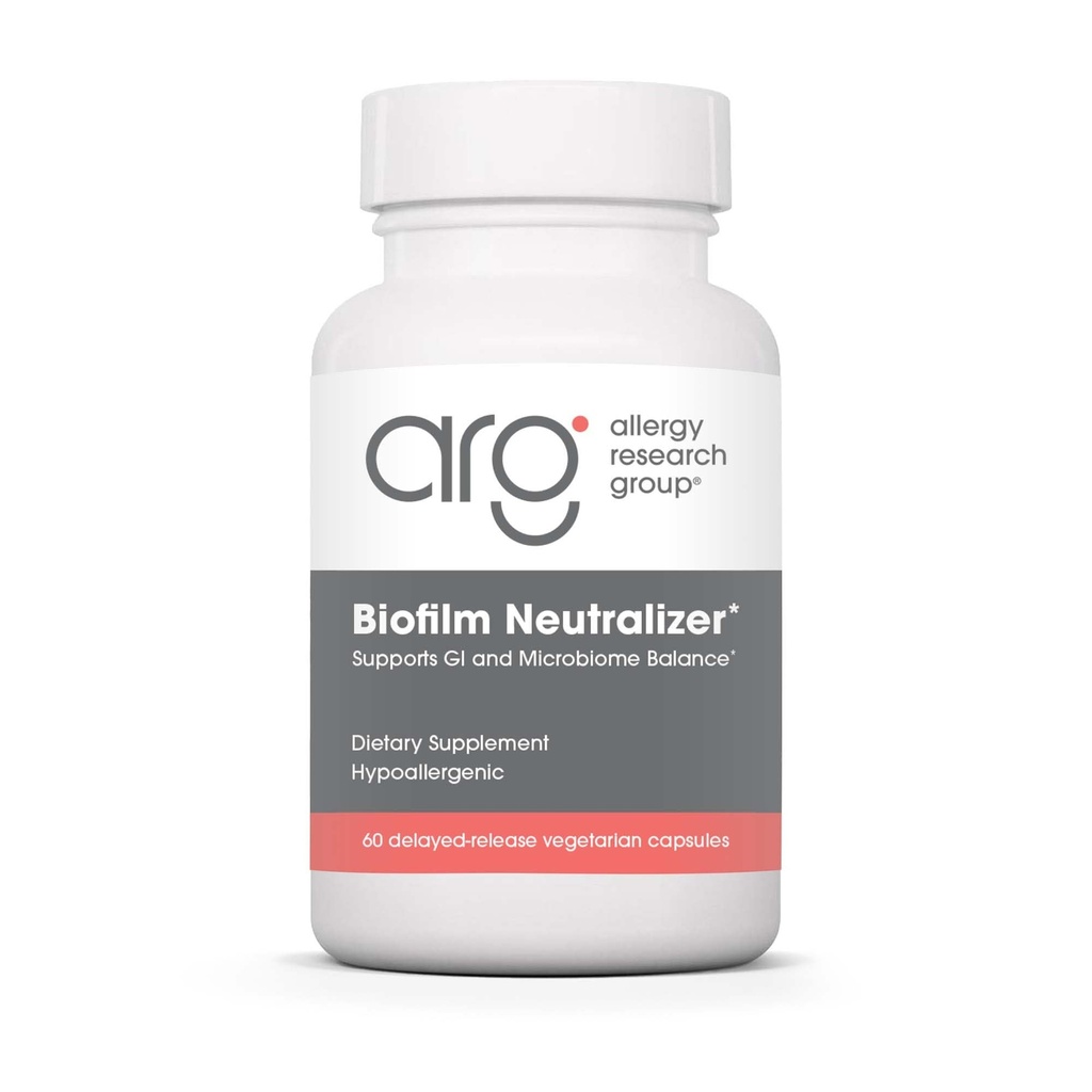 Ομάδα Έρευνας Αλλεργίας Biofilm Neutraliser - Biofilm Defense, Συμπλήρωμα EDTA, Πρωτολυτικά Ένζυμα, Serrapeptase, Κτηνοτροφικές Κάψουλες - 60 Count