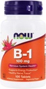 Τώρα Τρόφιμα Βιταμίνη Β-1 (Thiamine), 100 δισκία / 100 mg (πακέτο των 2)