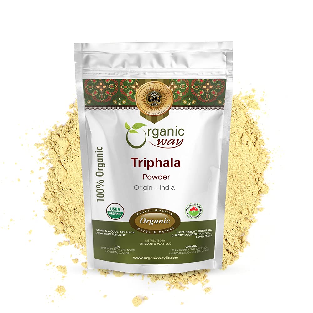 Organic Way Triphala Herbal Powder - Άμλα, Χαριτάκη & Bibhitaki Formula 