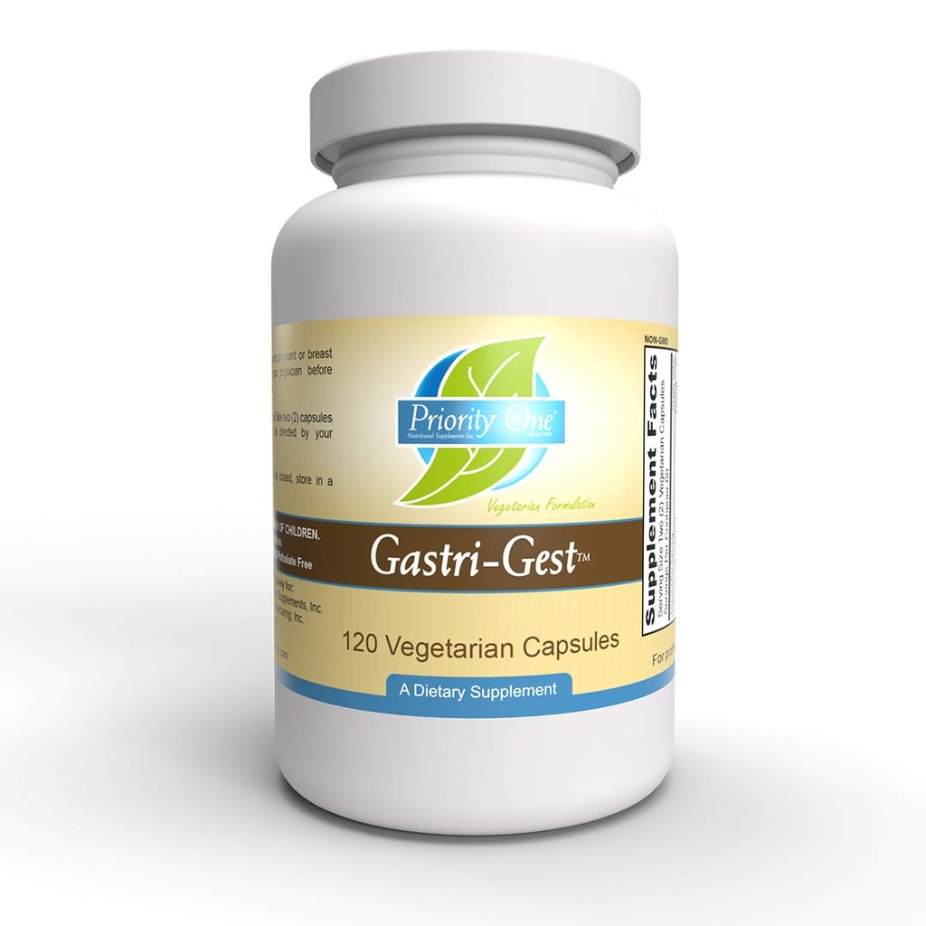 Προτεραιότητα One Vitamins Gastri Gest 120 Χορτοφαγικές Κάψουλες - Ισχυρός συνδυασμός φυτικών ενζύμων που βοηθούν στη διατήρηση της υγιούς πέψης και εντερικής ενζυμικής δραστηριότητας.*