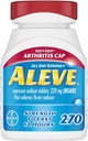 Aleve Soft Grip Arthritis Cap Tables, ταχείας δράσης All Day Pain Relief για Πονοκέφαλους, μυϊκούς πόνους και μείωση του πυρετού, Naproxen κάψουλες νατρίου, 220 mg, 270 Count
