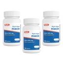 Rugby Timed-Release Niacin 500mg με 28mg Ασβέστιο, Συμπλήρωμα διατροφής για την ενέργεια, την κυκλοφορία και την υποστήριξη του μεταβολισμού, 100 δισκία (3 Συσκευασία)