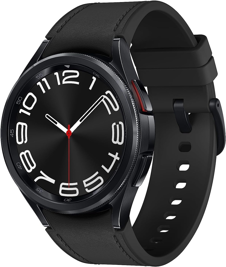 Samsung Galaxy Watch 6 Classic 43mm LTE Smartwatch, Περιστροφή Bezel, Tracker καταλληλότητας, Εξατομικευμένες HR Ζώνες, Προηγμένη Coaching ύπνου, Επόπτης καρδιάς, αισθητήρας BIA, Ενόραση υγείας, έκδοση των ΗΠΑ, μαύρο