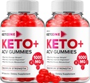 (2 Πακέτο) Keto One Gummies Advanced Loss - ACV Gummies Μέγιστη δύναμη, Keto One Keto Plus ACV Weight Management Gummies Apple Cider Vinegar, Keto One Gummies Κριτικές B12 Keto+ACV (120 Gummies)