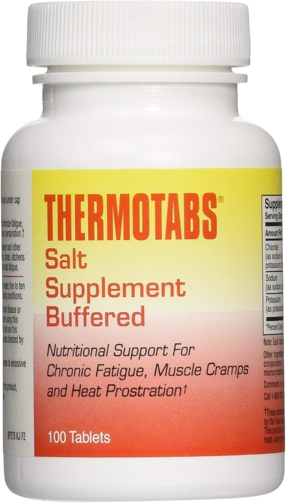 Thermotabs Salt Supplement, Buffered, 100 Tablets - Αγορά Πακέτα και Αποθήκευση (πακέτο των 3)