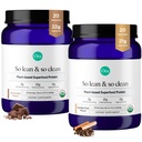 Organic Vegan Protein Powder Vanilla Chai & Chocolate Bundle: 21g Πρωτεϊνική σκόνη με βάση το φυτό, Vanilla Chai Flavor, 20 υπηρεσίες + 22g Πρωτεΐνη με βάση το φυτό, Σοκολάτα Γεύση, 20 υπηρεσίες