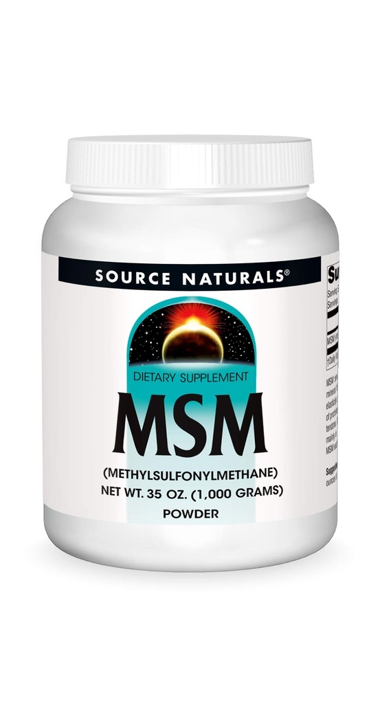 Πηγή Naturals MSM (μεθυλοσουλφονυλομεθάνιο) Καθαρό WT. 35 Ουγγιά (1.000 γραμμάρια) - σκόνη