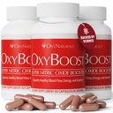 OxyBoost Nitric Oxide Supplement for Men & Women - Υποστηρίζει την κυκλοφορία, την υγεία της καρδιάς, την ενέργεια, τη διανοητική καθαρότητα και τη ροή του αίματος - Φυσική Φόρμουλα με Vinitrox - 180 κάψουλες (πακέτο των 3)