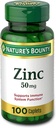 Φυσικός Ψευδάργυρος (Zinc Gluconate) 50 mg, 100 Caplets